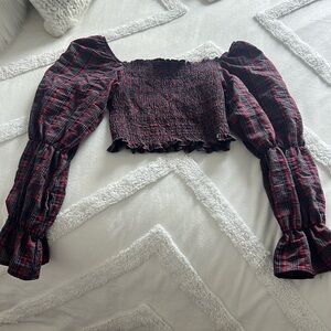 NWOT Zara plaid top